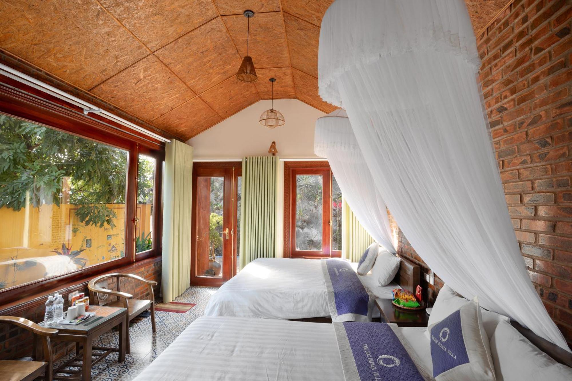 Ferienwohnung Papaya Bungalow & Rice Fields Ninh Binh Exterior foto