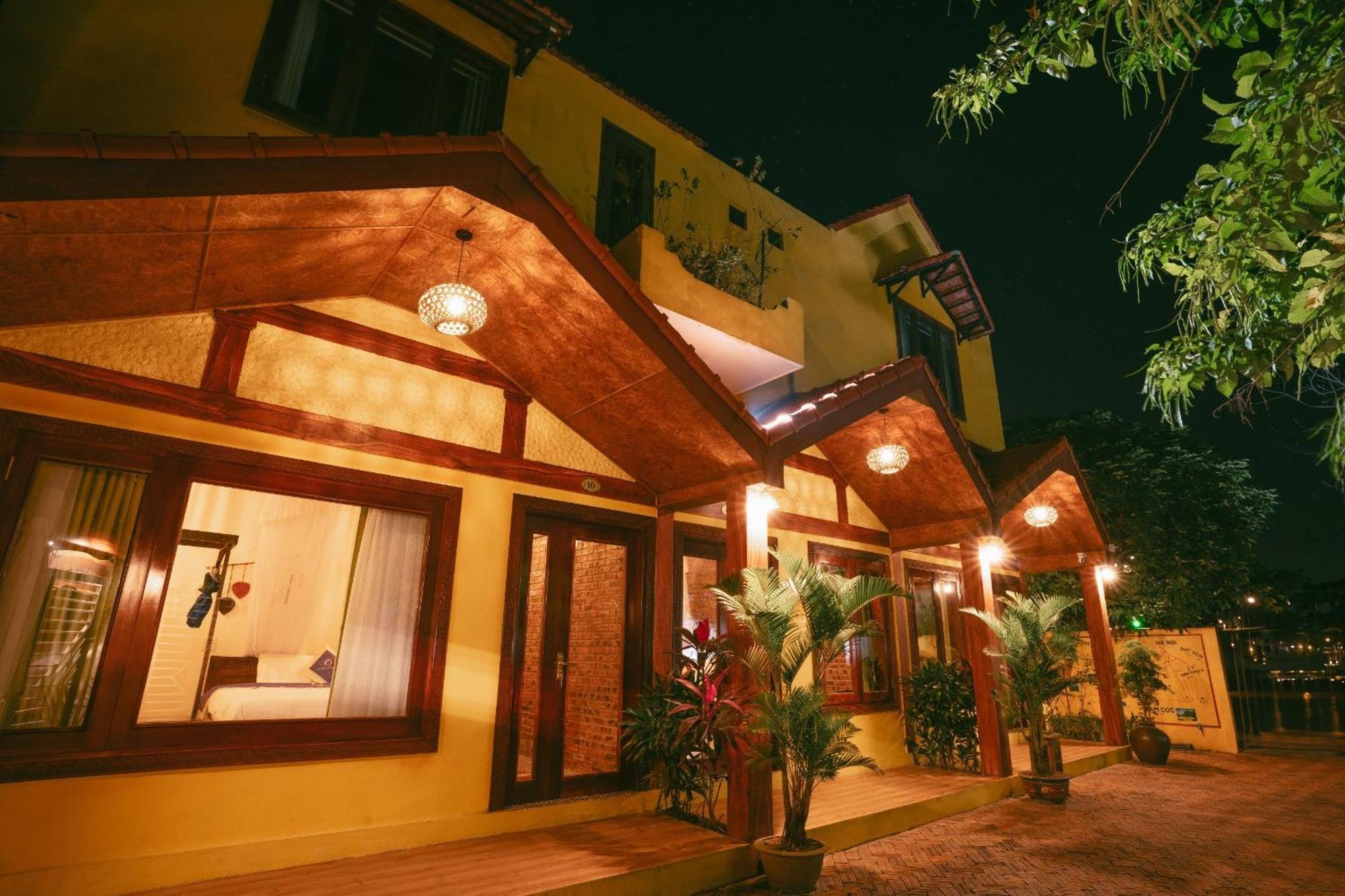 Ferienwohnung Papaya Bungalow & Rice Fields Ninh Binh Exterior foto