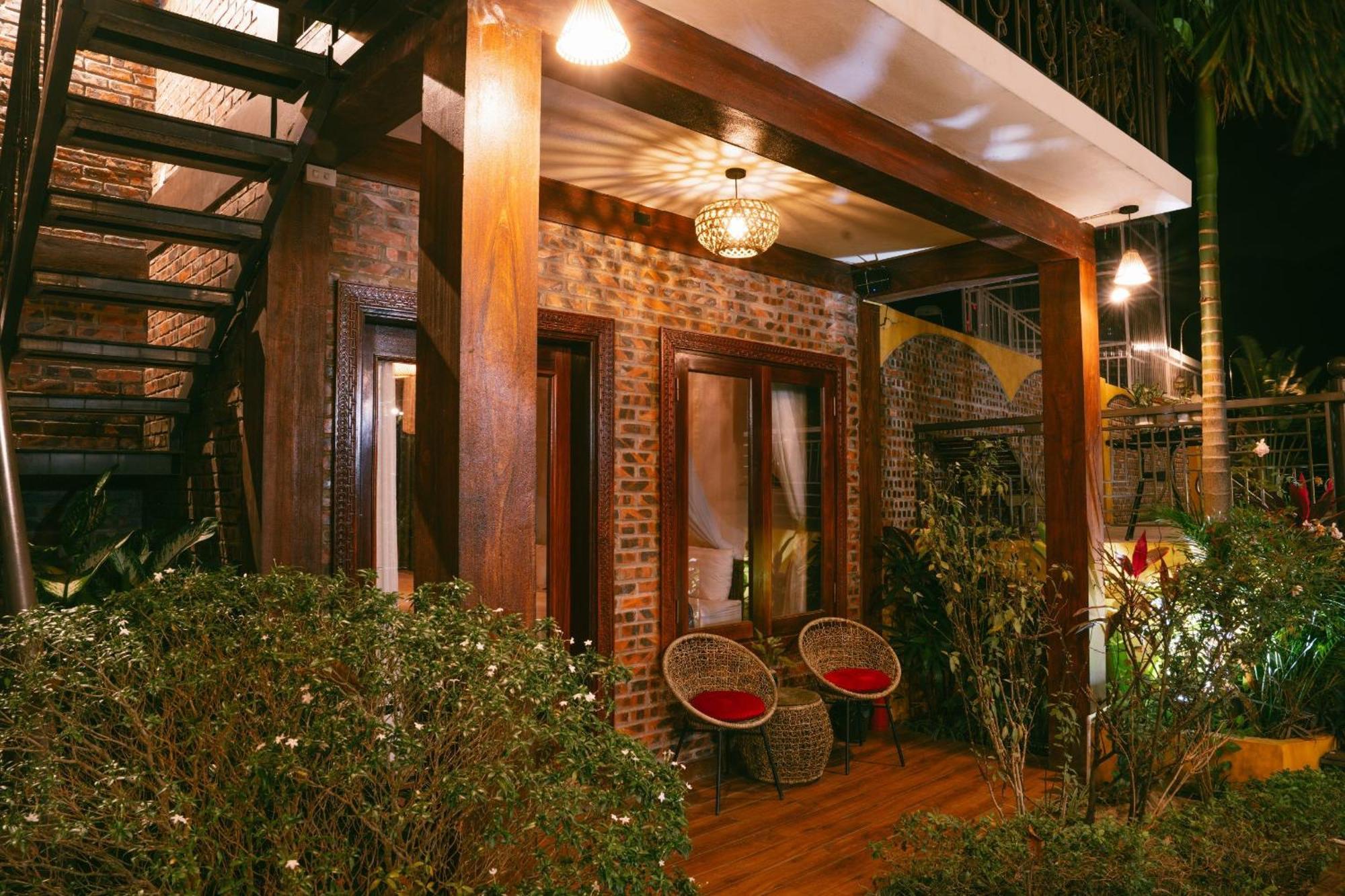 Ferienwohnung Papaya Bungalow & Rice Fields Ninh Binh Exterior foto