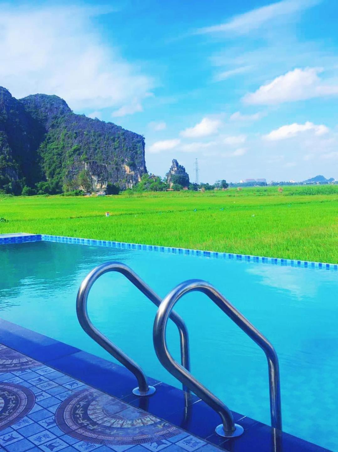 Ferienwohnung Papaya Bungalow & Rice Fields Ninh Binh Exterior foto