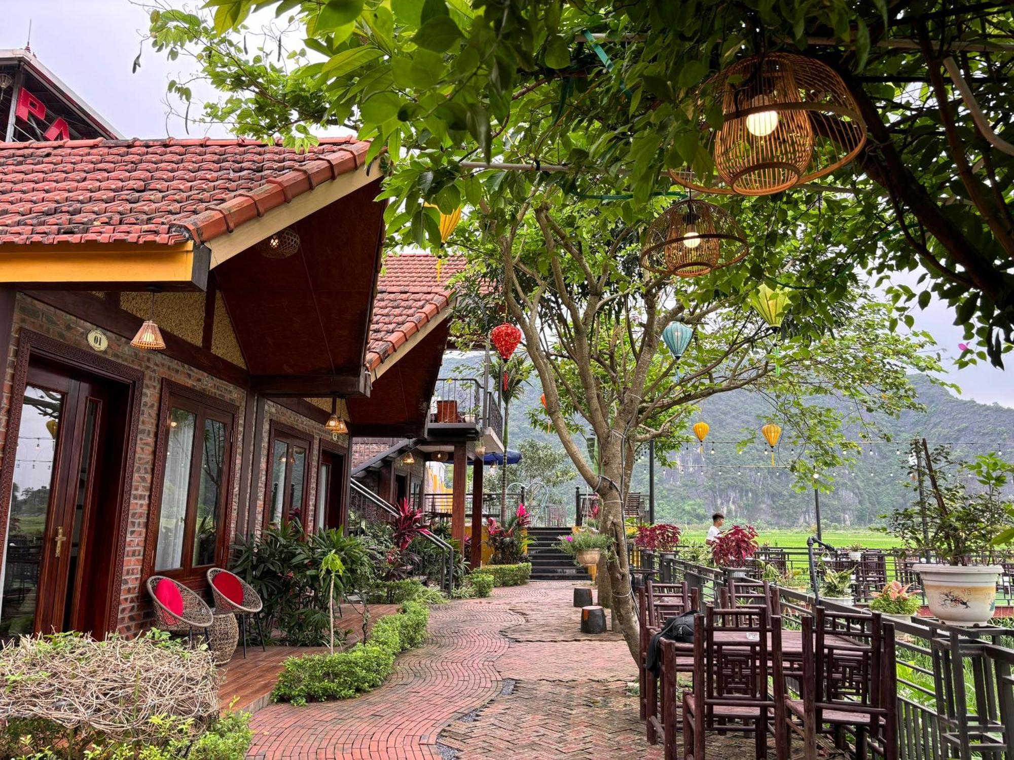 Ferienwohnung Papaya Bungalow & Rice Fields Ninh Binh Exterior foto