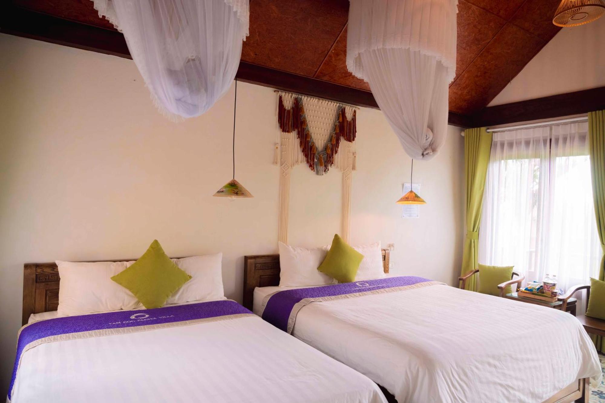 Ferienwohnung Papaya Bungalow & Rice Fields Ninh Binh Exterior foto