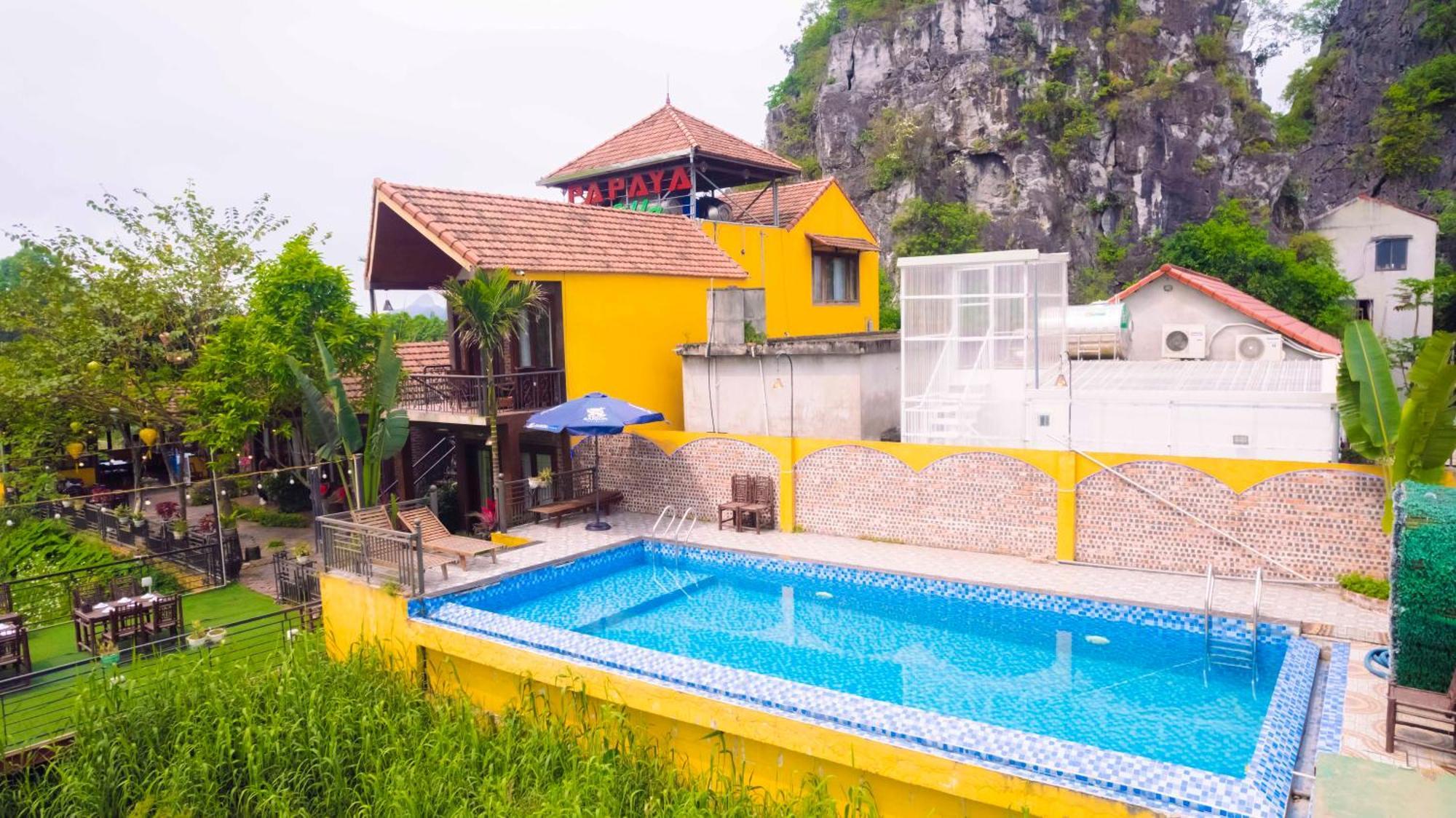 Ferienwohnung Papaya Bungalow & Rice Fields Ninh Binh Exterior foto